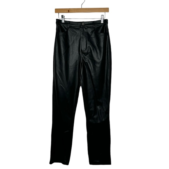 NBD | Darby Pant in Black Faux Leather Small - Picture 3 of 7